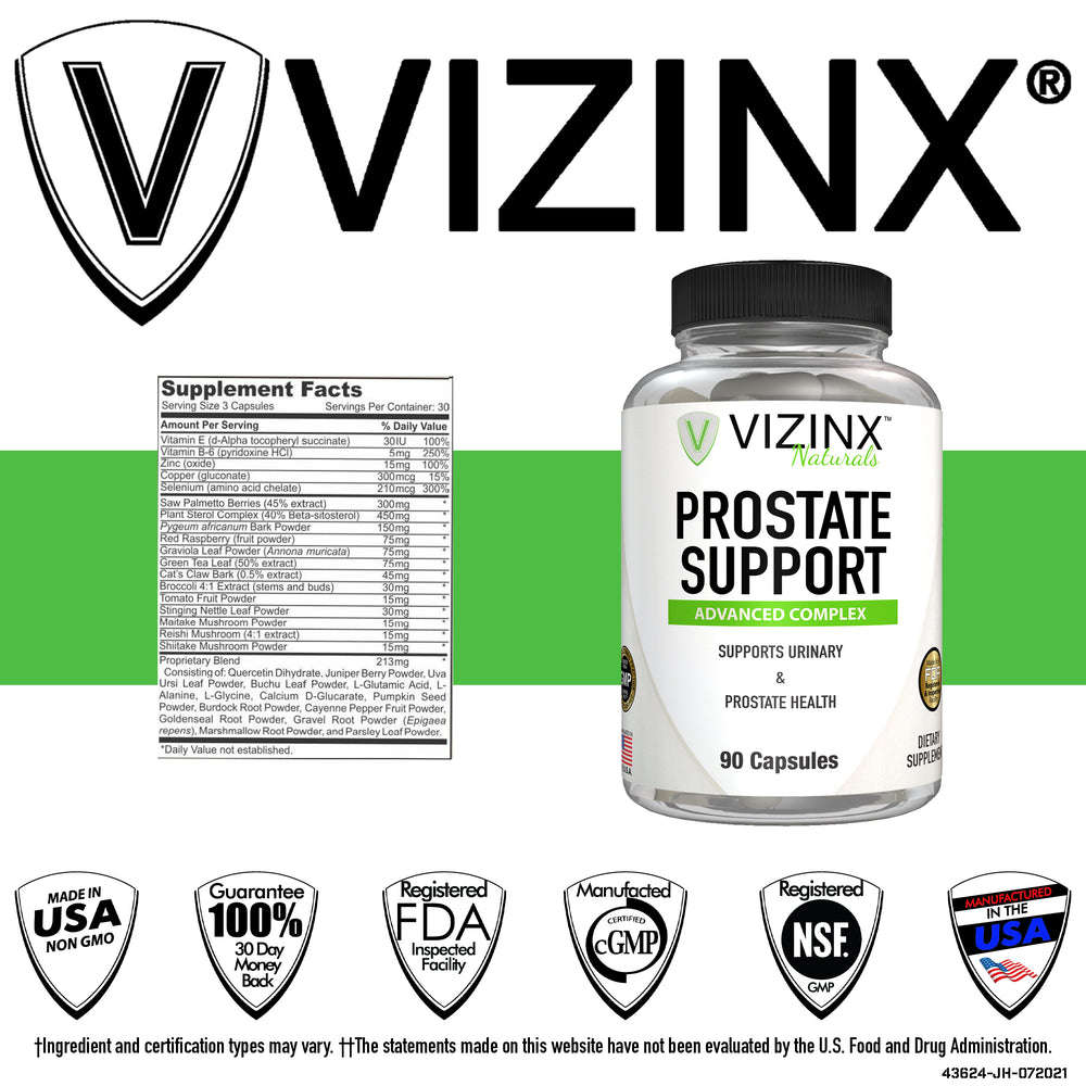 Prostate Support Advanced Complex with Vitamins & Herb Blend 90 Caps