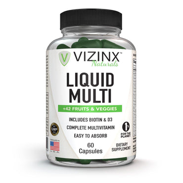 Liquid Multi - Complete MultiVitamin - 60 Capsules - VIZINX