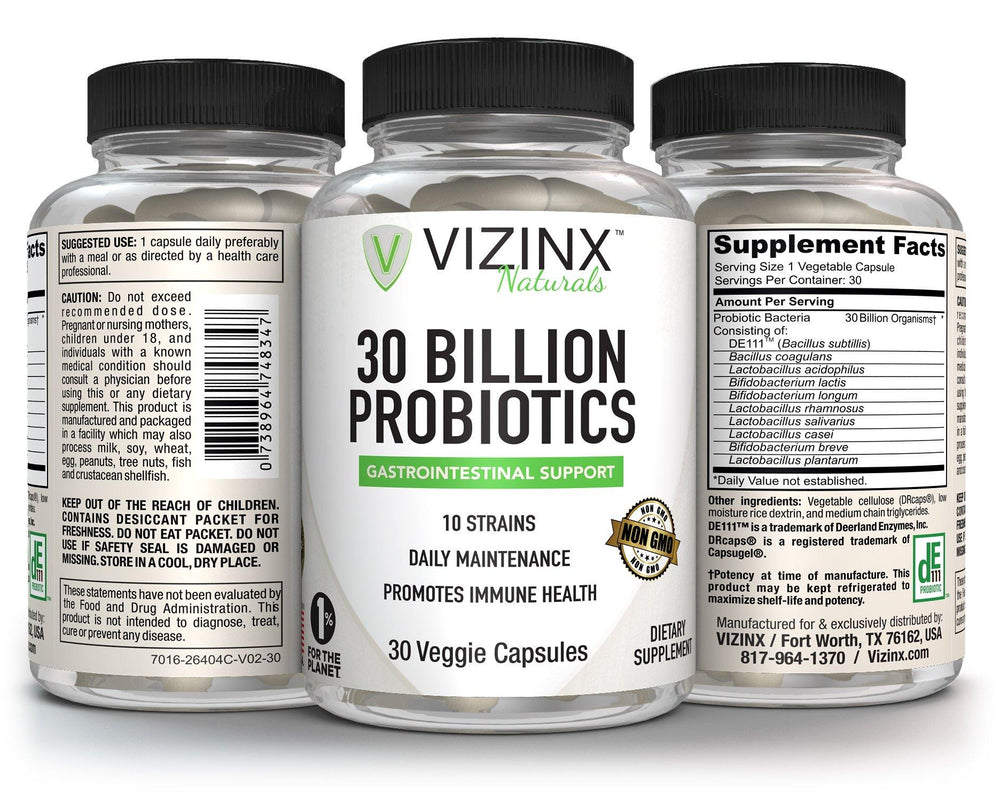 Probiotics 30 Billion with 10 Strains - VIZINX