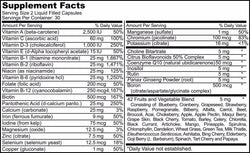Liquid Multi - Complete MultiVitamin - 60 Capsules - VIZINX