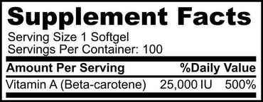 Vitamin A 25000 - VIZINX