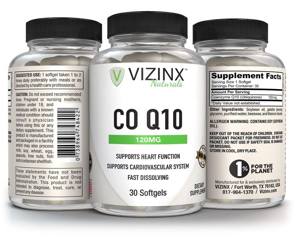 CoQ10 120MG - 30 Softgels - VIZINX