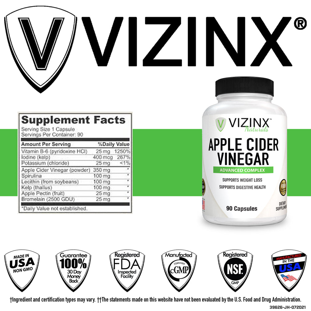 Apple Cider Vinegar Advanced Complex 90 Capsules