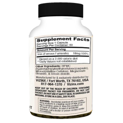 Iron Caps 18 mg 60 Veggie Capsules
