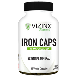 Iron Caps 18 mg 60 Veggie Capsules - VIZINX