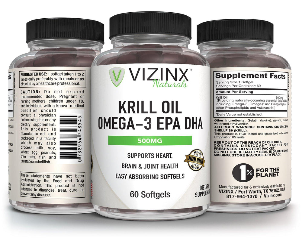 Krill Oil Omega-3 EPA DHA - VIZINX